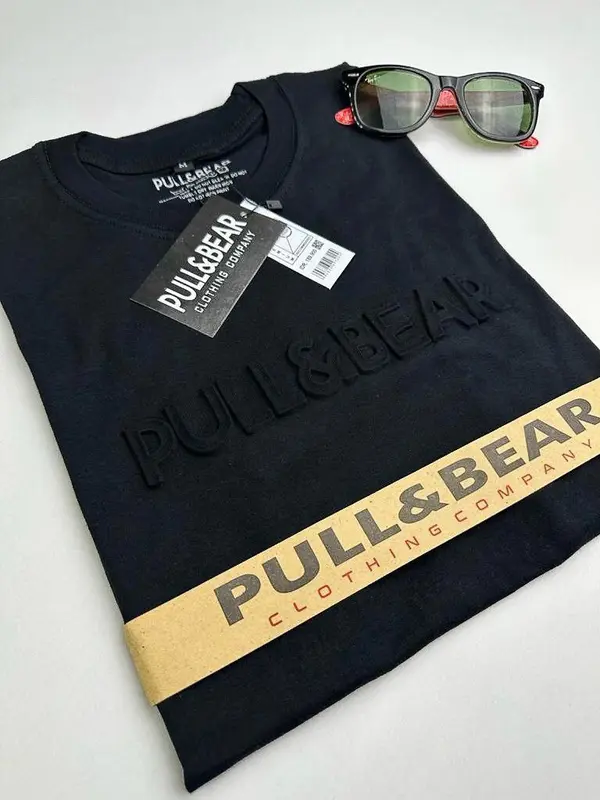 Baju Kaos Oblong Pria T-shrit Pria Lengan Pendek P & B Motif Embos Tebal Timbul Atasan Pria Wanita Unisex Full Tag Bahan Kantun Combed Premium Ukuran M/L/XL Lembut Nyaman Katun Combat Distro Dewasa Panjang Sablon  Polos 0