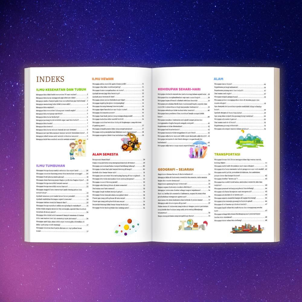 [MiloSteam] Ensiklopedia Anak 8 Topik - – Buku Pengetahuan untuk Mengasah Kecerdasan & Rasa Ingin Tahu Anak