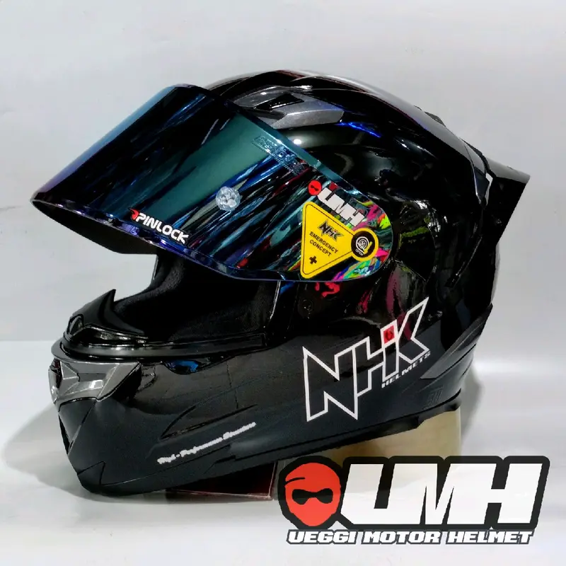 HELM NHK RX9 BLACK DOF PAKET GANTENG 1