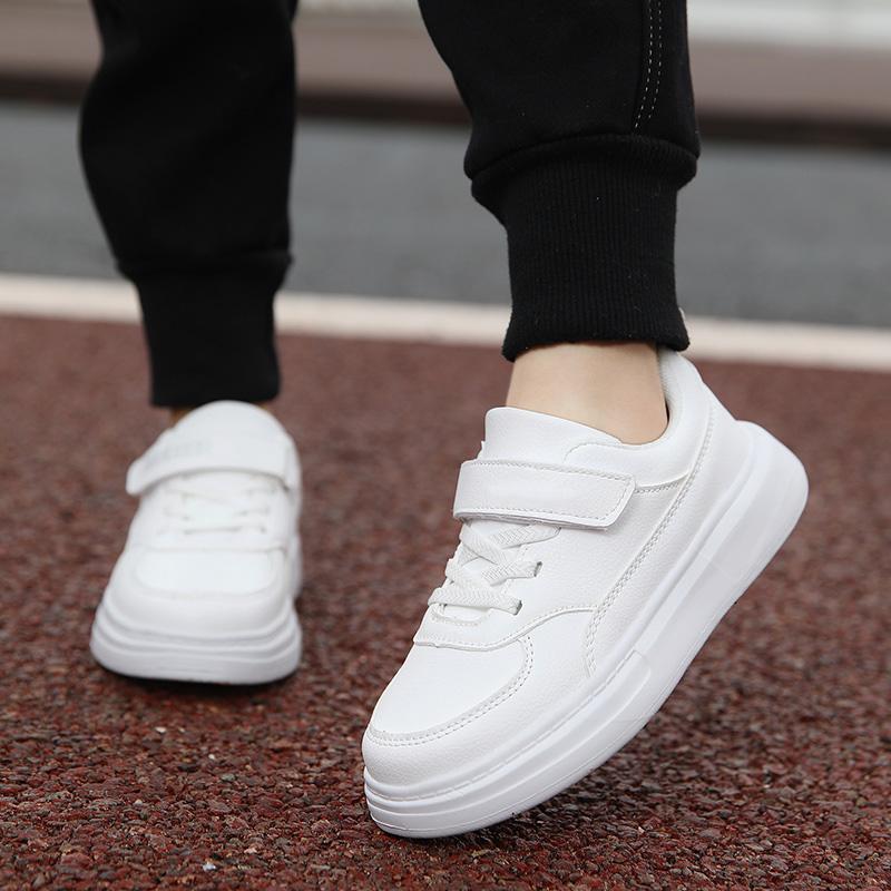 Children Sneakers Boys Sports Shoes Breathable Lightweight Casual Daily School Kids Shoes Running Walking Sneakers All White 1