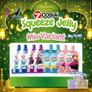 【LIVE】7COSIA - 8 Yogurt  Squeeze Jelly -  kesukaan Anak-anak - Jeli, Makanan Manis cemilan