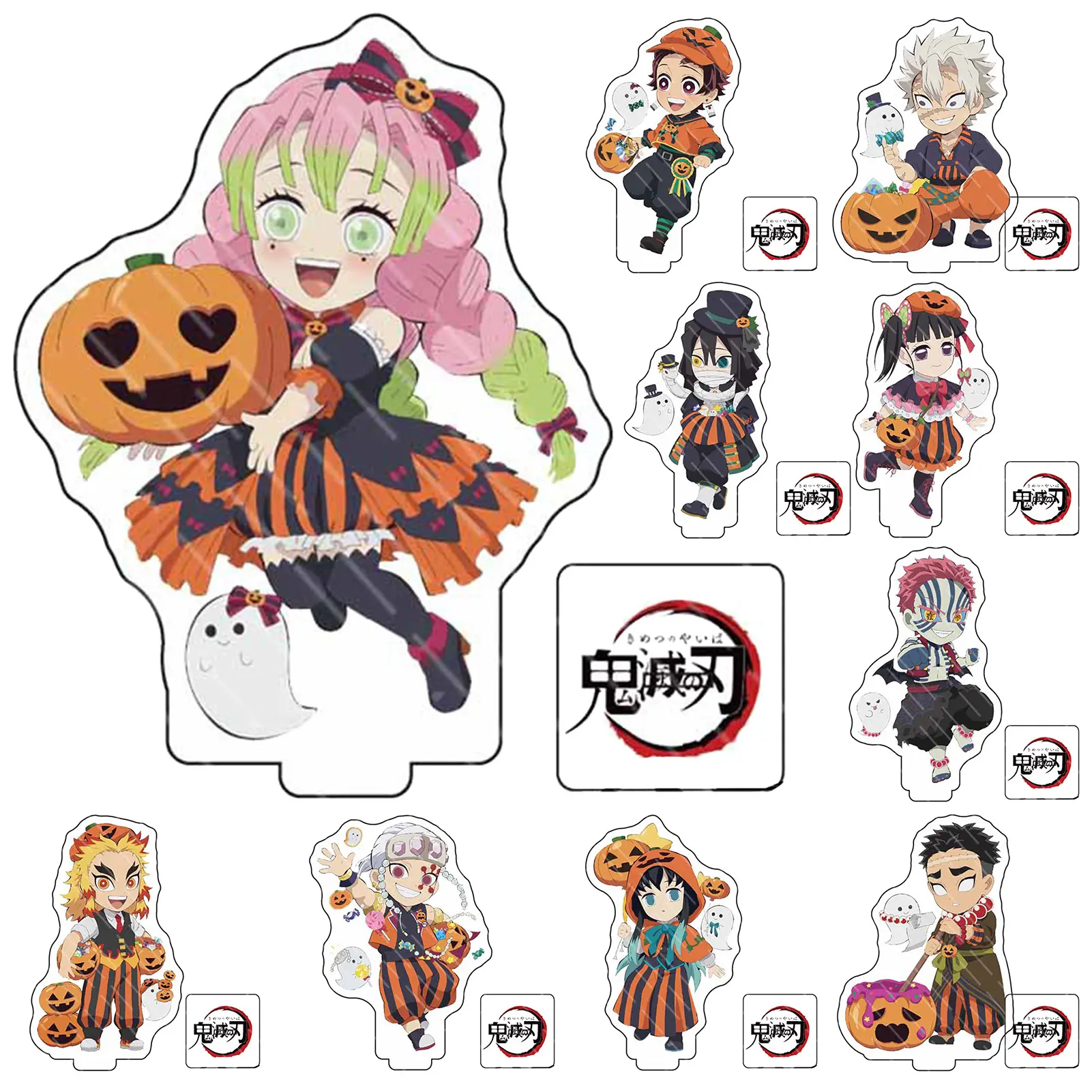 Mô Hình Halloween Demon Slayer, Chủ Đề Anime, Giá Chân Đế Để Bàn, Trang Trí Gia Đình Và Văn Phòng