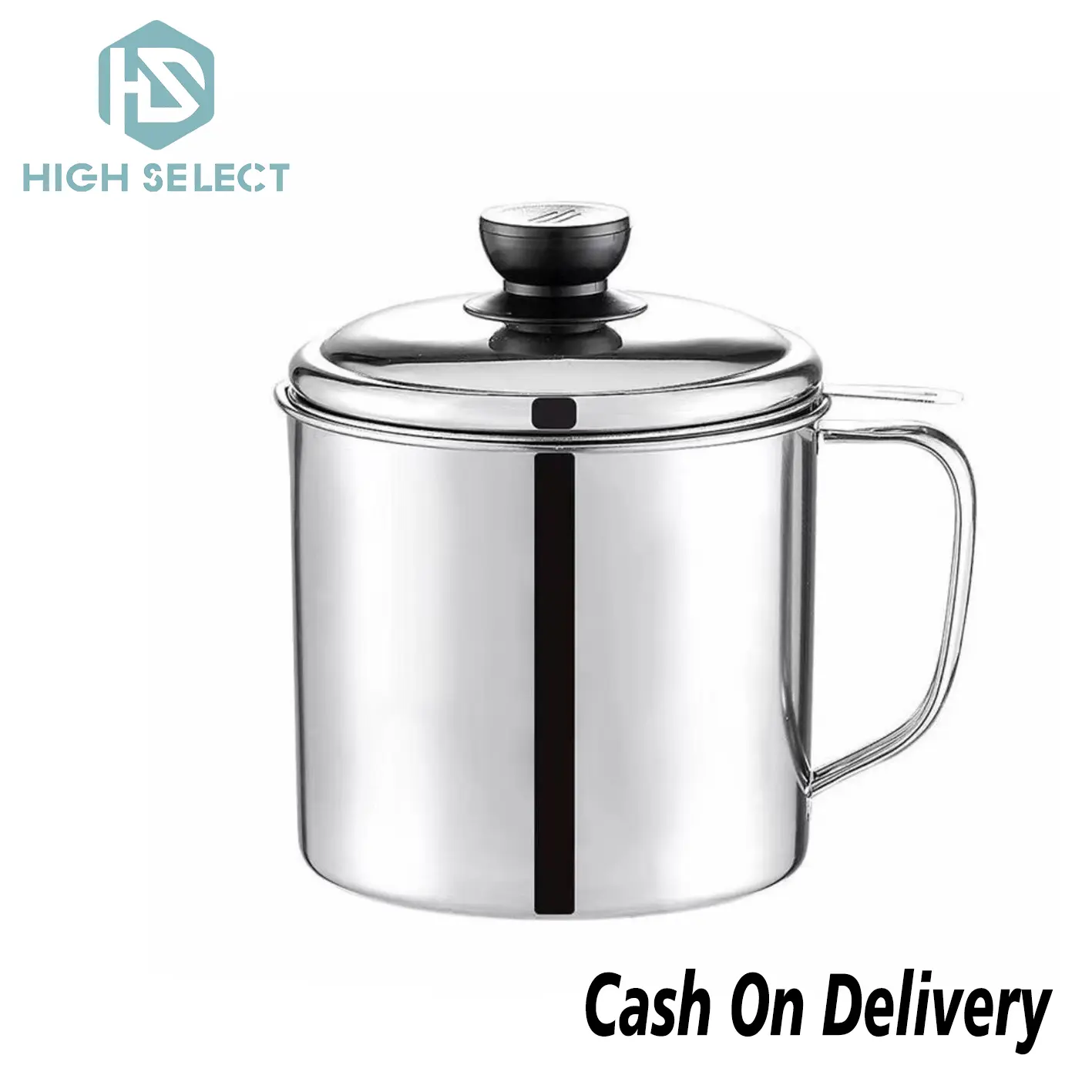 HIGH SELECT Cangkir Penyaring Minyak Stainless Steel Teko 1.4L - Kitchenware