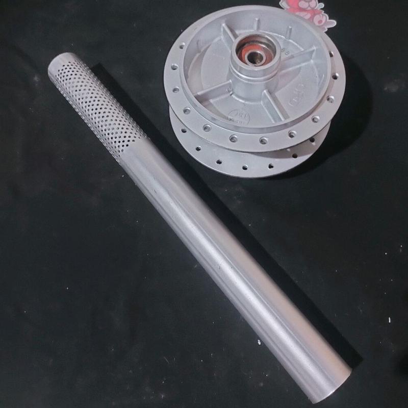 TERBARU SARINGAN KNALPOT MOTOR SARTENG SARFULL INLET 38MM PANJANG 40CM Motorcycle knalpot  saringan saringan  knalpot kapsul vario 9