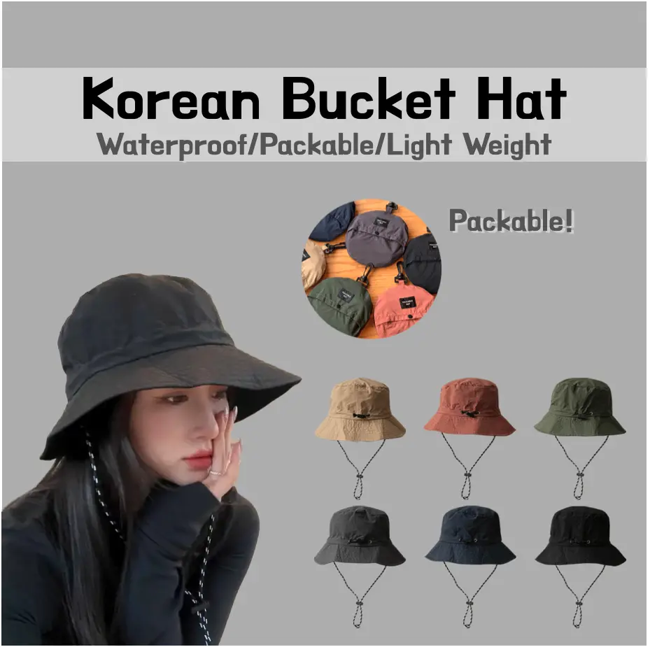 [SG Stock] Bucket hat, Fisherman hat, High quality/Portable/Foldable/Light-weight, Exported to Japan, Summer, Outdoor