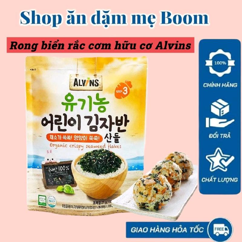 Rong biển rắc cơm/cháo hữu cơ alvins Food