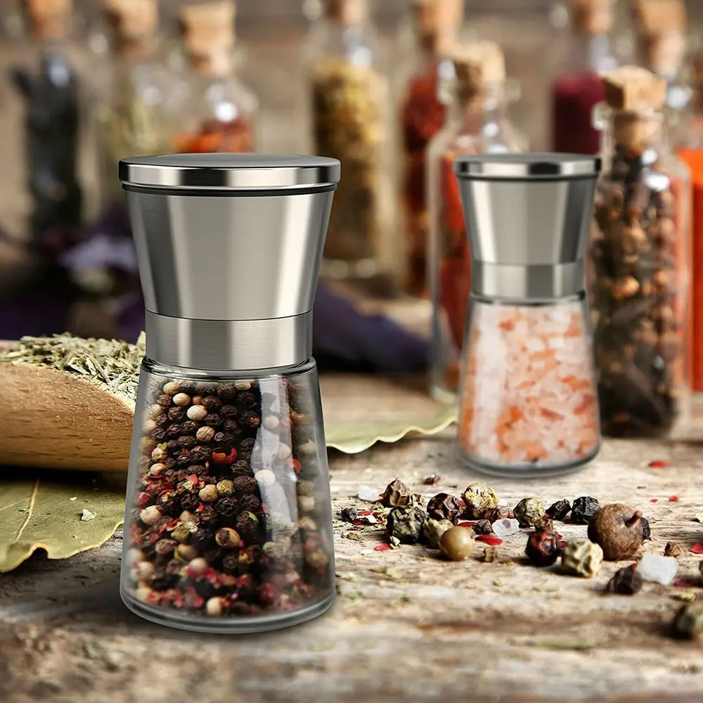 Cooking Stainless Steel Gadgets Pepper Grinder Kitchen Tool Salt Mill Spice Herb Grinder
