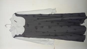 Product Review of FADFAD[ready stock] Gaun Wanita Motif Bergaris Rok Panjang Berkerah Lengan Panjang Gaya Kasual from S**r 2