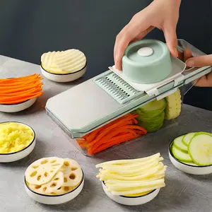 Parutan Sayur Dan Buah 9in1 Vegetable Cutter Premium Stainless Steel Multifungsi Kitchenware