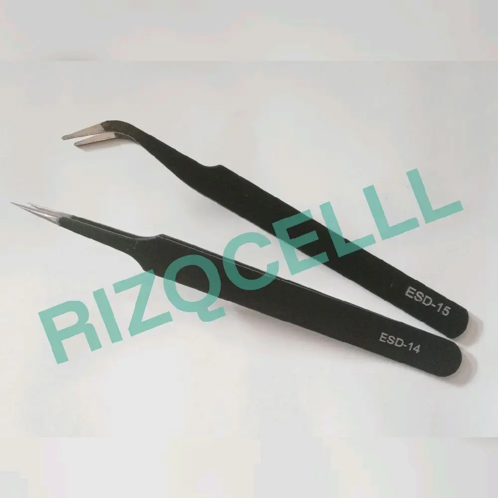 Pinset Tweezer Anti Statis bengkok ESD-15