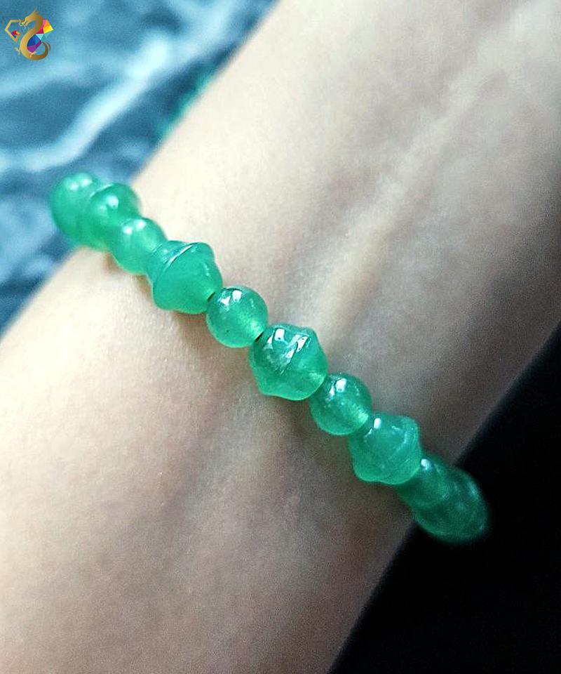 Product Introduction of Collection Grade Green Aventurine Bell Bracelet 14