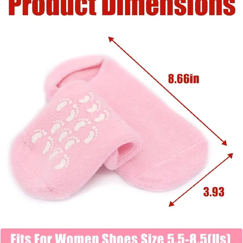 Kaos Kaki Spa Pendek Gel Penghalus Kaki Pecah - Moisturizing Perawatan Melembutkan 7