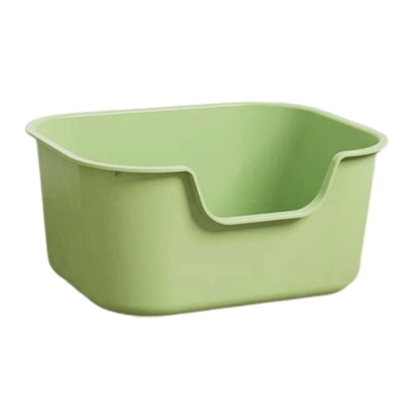 Open Top Cat Litter Box Bedpan Kitten Toilet Cat Sand Box High Sided Open Top Pet Litter Tray Cat Toilet for Indoor Cats 1