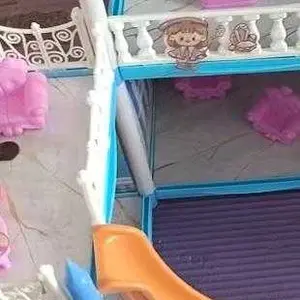 LEYI Mainan Princess Villa Castle Besar 61cm Rumah Rumahan Anak Perempuan Princess Kastil Dengan Lampu Hadiah LED