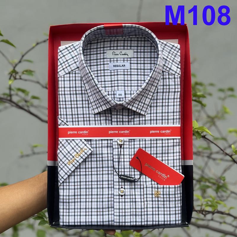  Áo Sơ Mi Pierre Cardin Sơ Mi Nam Ngắn Tay Vạt Ngang Vải Cotton Cao Cấp Mềm Nhẹ Mát 