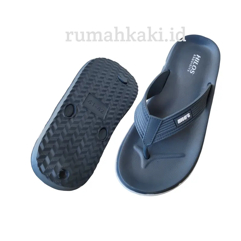Sandal Jepit Pria Hilos 2314 Sendal Flip Flop Kasual Cowok Karet EVA Antislip Slip On Terbaru Slide Shoes 0