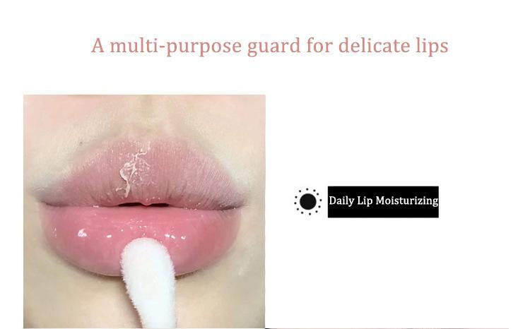 Product Introduction of Crystal Jelly Lip Oil Hydrating Plumping Lip Gloss Coat For Cute Makeup Lipsticks Tinted Clear Serum Fruit Lip Balm Cosmetics Peach Brush 46