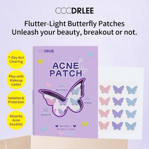 CCCDRLEE Miếng Dán Trị Mụn Tím Đêm Chuyên Dụng Ban Đêm Hấp Thụ Mạnh An Toàn Khi Ngủ 7-Day Acn Clearing Play with Makeup Looks Isolation & Protection Absorbs Acne Exudate