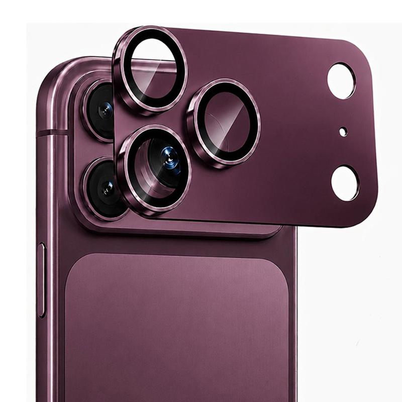 1 mảnh phim bảo vệ cho iPhone 17 18 Pro Max / iPhone 17 18 Pro,iPhone DUO , bảo vệ đầy đủ, bảo vệ ống kính máy ảnh siêu mỏng với khung kim loại
