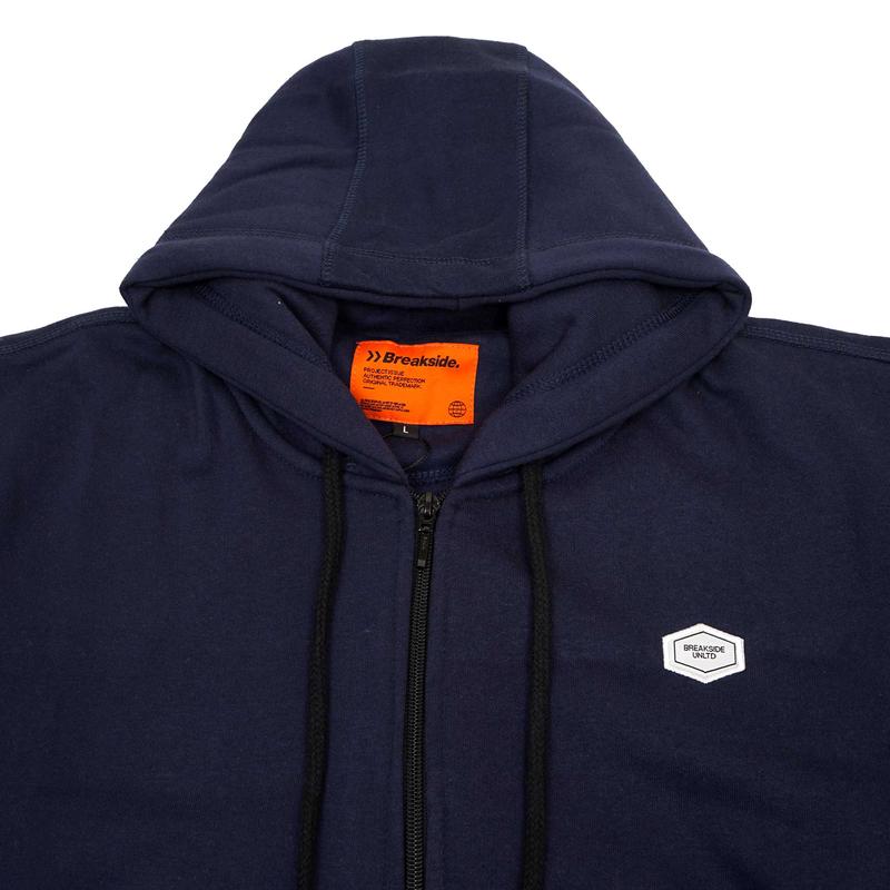 Breakside Zipper Hoodie Outflow -blue Sweater  Fleece  Pria 1