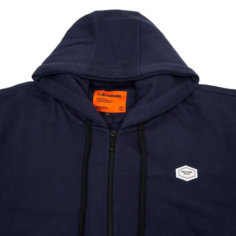 Breakside Zipper Hoodie Outflow -blue Sweater  Fleece  Pria 1