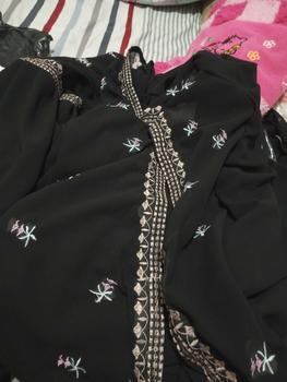 Product Review of Safwa Abaya Maxi Dress Modelis Elegant Bahan  Ceruty Baby Doll Mix Bordir Cantik Mewah Muslim from R**a L**a 0