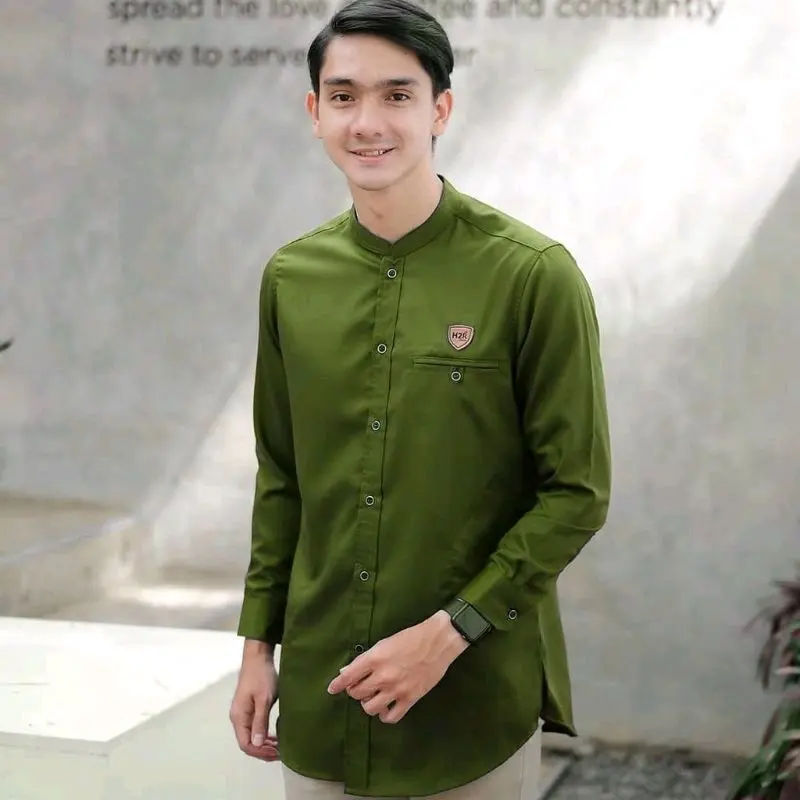 Baju Muslim Koko Kurta Lengan Panjang Premium untuk Pria - Remaja, Dewasa, Atasan 3