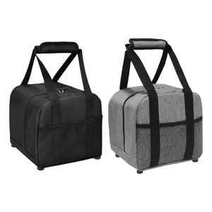 652F Single Ball Bowling Bag Portable Bowling Ball Storage Bag Bowling Bag with Padded Ball Holder and Mesh Pocket - Black 200007763:201336100
