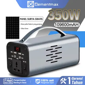 Penjualan Panas Stasiun Tenaga Surya 109600mAh 350W 220V Stasiun Tenaga Surya Portabel Surya Station Solar Power Generator