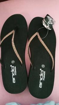 Product Review of Ando Sandal Wedges Jepit Wanita - Ando Nice Blink Hitam from l**0 2