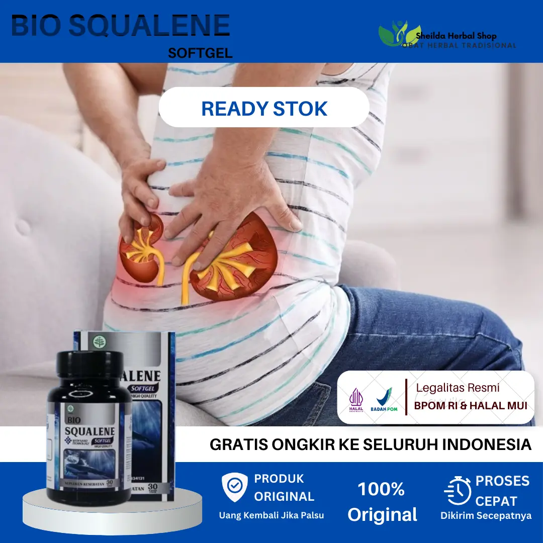 Bio Squalene Mengatasi Kreatinin Tinggi, Penurun Kadar Ureum Kreatinin, Ginjal Rusak, Gagal Ginjal, Batu Ginjal, Mengurangi Kadar Kreatinin Dalam Ginjal