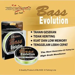 SENAR PANCING MONOFILAMENT BLOOD-X BASS EVOLUTION 150M