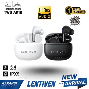 YIBAO LENTIVEN HEADSET Earbuds TWS Wireless Earphone Bluetooth 5.4 Hi-Res Audio IPX5 Garansi 1 Tahun W14