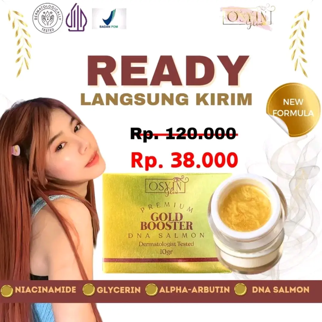 OSYIN GLOW PREMIUM GOLD BOOSTER DNA SALMON 10g Pencerah Wajah