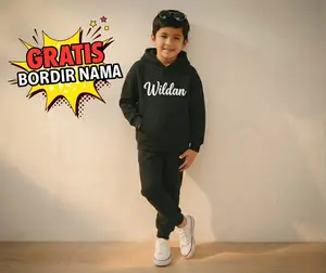 Paket Hoodie Anak Laki-laki Free Bordir Nama Satuan - Sweater Polos Custom Nama Murah Bahan Adem Nyaman