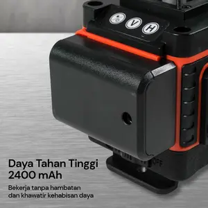 BATERAI LASER LEVEL UNIVERSAL Hilda Tafware LD515 2Line 4Line 12Line 16Line LITHIUM