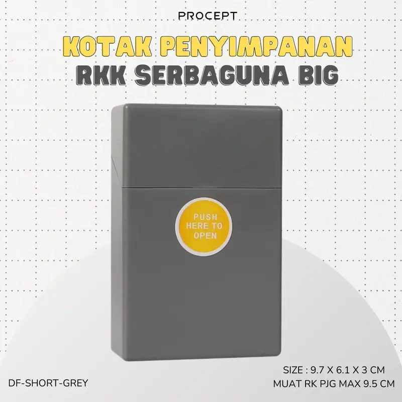 ProCept Kotak Penyimpanan Udut Serbaguna Plastik Warna Warni Ukuran Big DF-SHORT 3