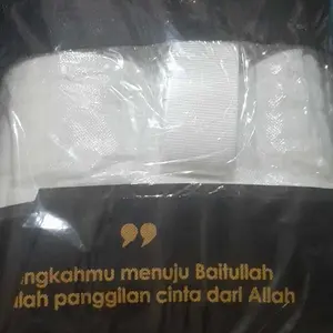 Kain Ihram Katun Microfiber Tebal Premium Pakaian Ihrom Pria Dewasa Ukuran 110 x 220 Perlengkapan Ibadah Haji & Umrah