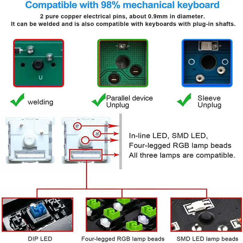 HMX Lemon Grape Switch Linear Switch Mechanical Keyboard 5 Pin Furycube F75 switch 10 Pcs 3