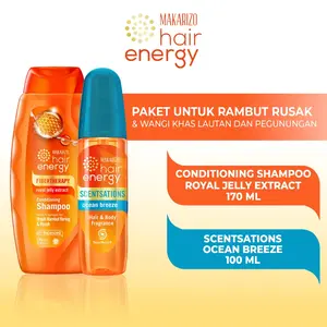[PROMO] Bundle Conditioning Shampoo Royal Jelly 170 mL & Scentsations Ocean Breeze 100 mL / Conditioner Sampo Extract / Haircare / Perawatan