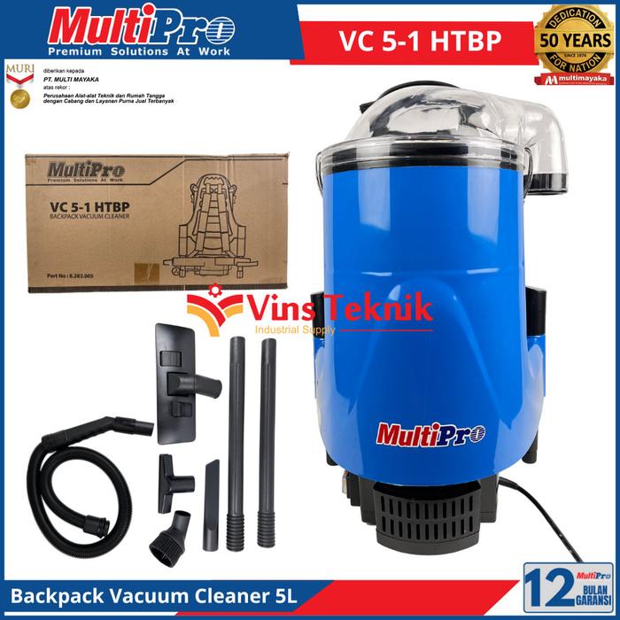 Gambar MULTIPRO VC5-1 HTBP Mesin Pengisap Debu Gendong Vacum Vacuum Cleaner Backpack 5Liter 1.000Watt VC 5-1 dari Vins Teknik Bekasi Kota Bekasi Tokopedia