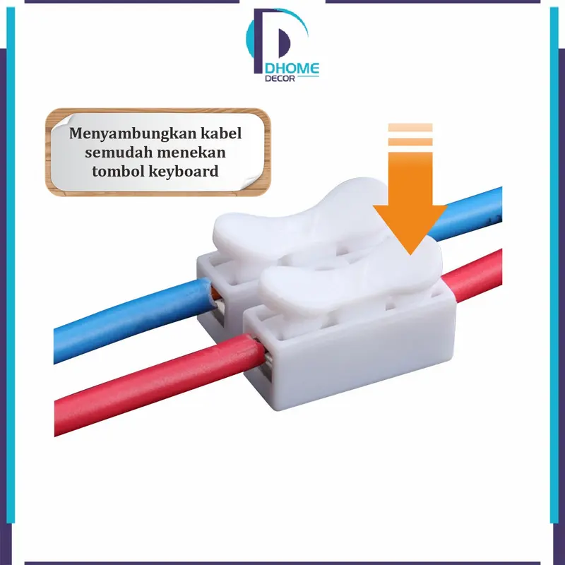 [COD] DH C1077 Quick Connect Terminal Block Cable 2pin 3pin Sambungan Kabel 3