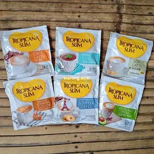 ECERAN - TROPICANA SLIM MINT COCOA / FRENCH BUTTER SOUFFLE COFFEE / SOY LATTE / AVOCADO COFFEE / CAFE LATTE / SALTED CARAMEL COCOA / WHITE COFFEE KOPI PUTIH (1 SACHET)
