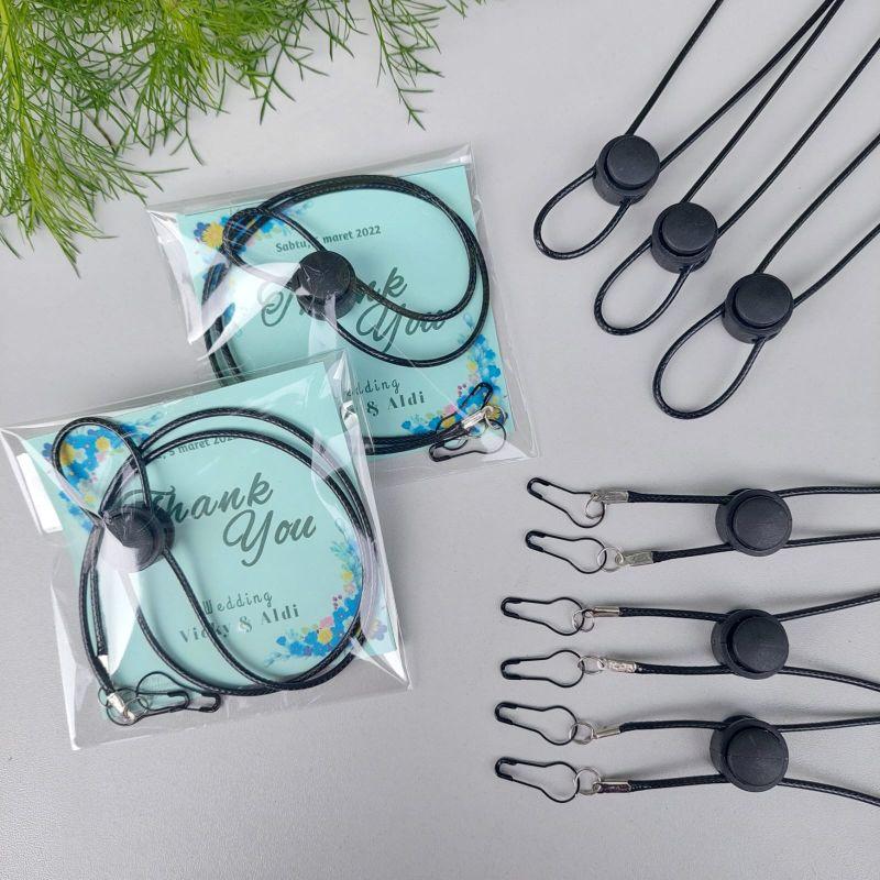 TALI MASKER HITAM 2IN1 UNISEX STRAPMASK MURAH 0