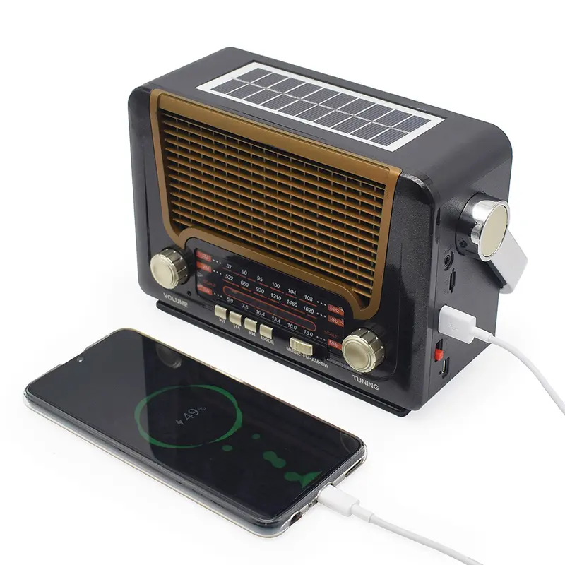(COD) Merodith Radio Retro Portable 3-in-1 FM/AM/SW | Speaker Bluetooth & Power Bank USB/TF 527BTS - 100% Original! 2
