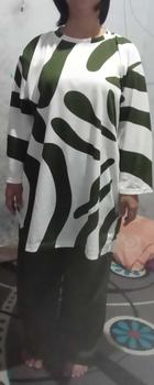 Product Review of Mode Syantik | SETELAN WANITA JUMBO MOTIF LORENG ONE SET SEHARI HARI  [BISA COD] Panjang Kulot Dewasa Baju Celana from i**z 0