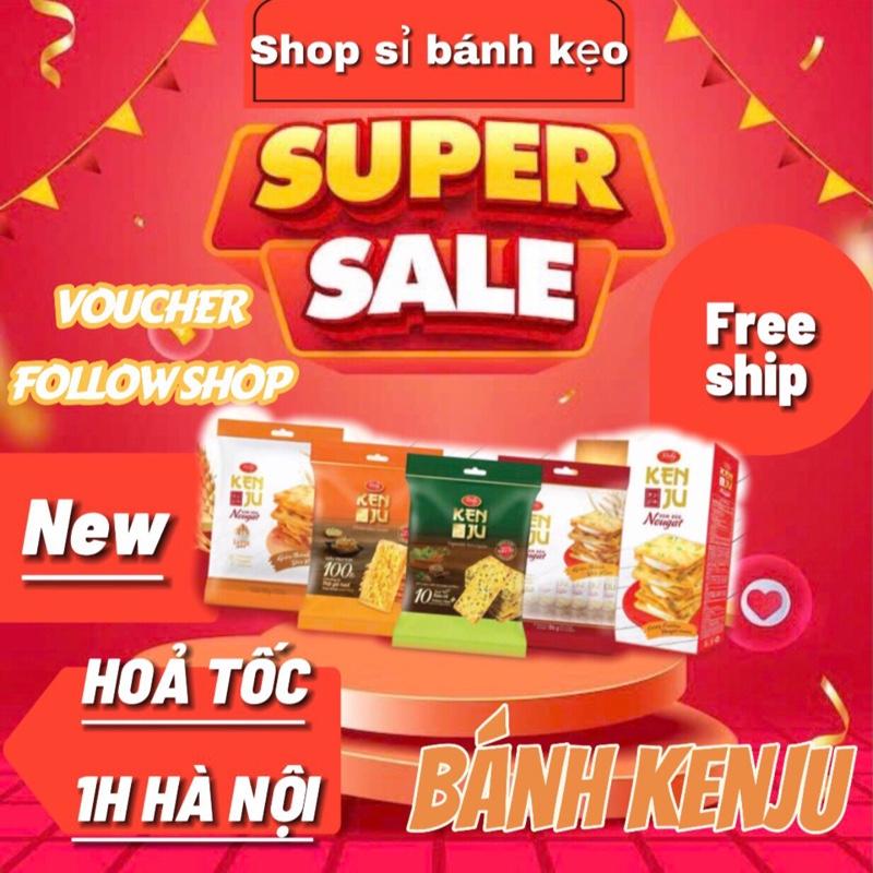 Bánh Kenju quy hành kem dẻo túi 186g - Richy Group - Bánh cracker vị rau nhân kem dẻo - Ăn Vặt, Snack 0
