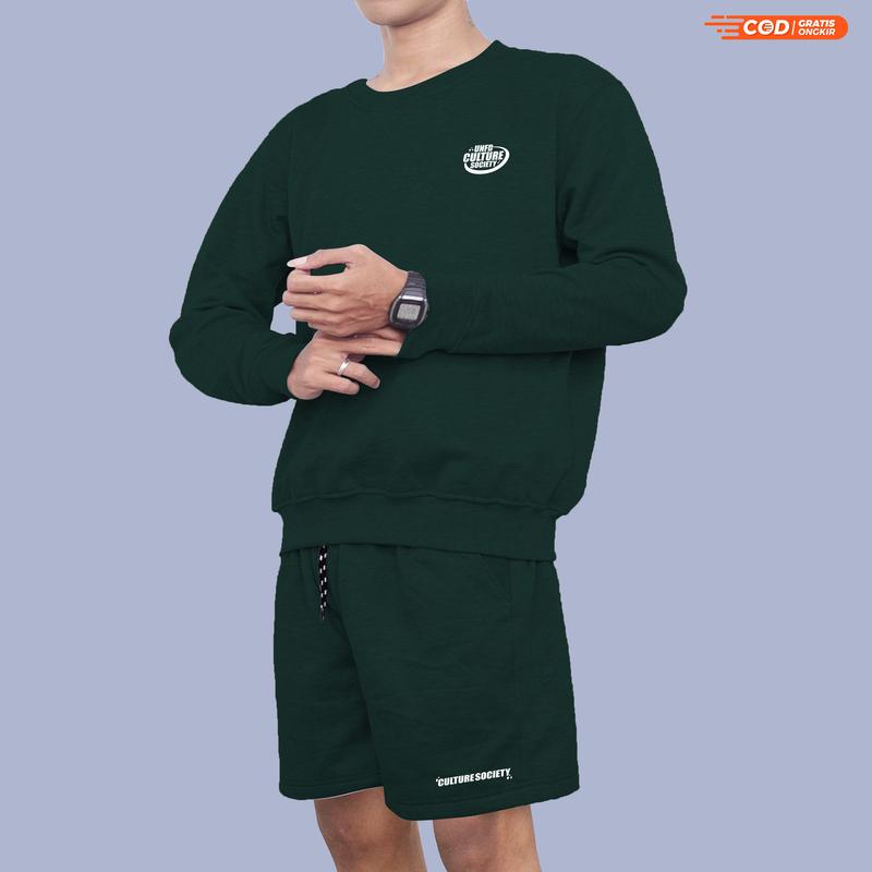 UNIFIED ONESET STELAN SOCIETY HOODIE CREWNECK ATASAN BAWAHAN Celana DISTRO COUPLE COMFORT Tebal 3