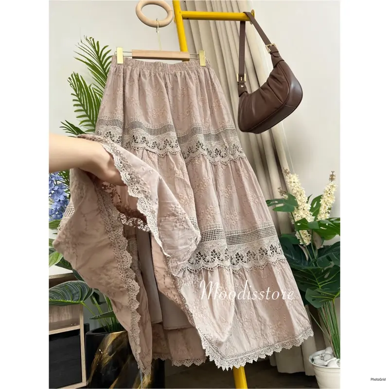 Moodis - Alicia Alesha Embroidery Skirt Rok Katun Bordir 3