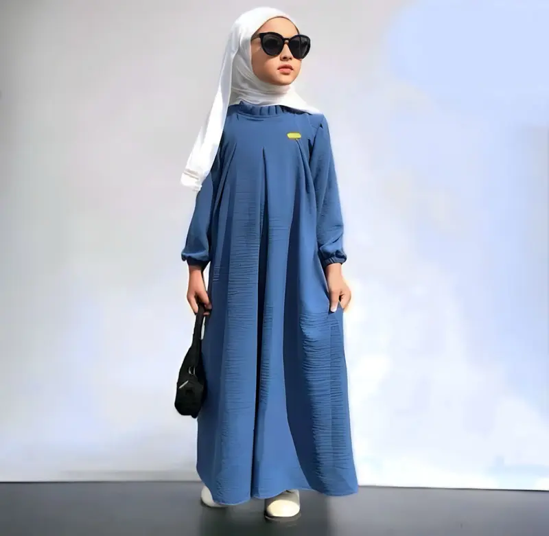GAMIS ANAK MARYAM BAHAN CRINCLE AIRFLOW / GAMIS ANAK TERBARU CRINKLE UMUR 5-11 TAHUN baju gamis anak 1